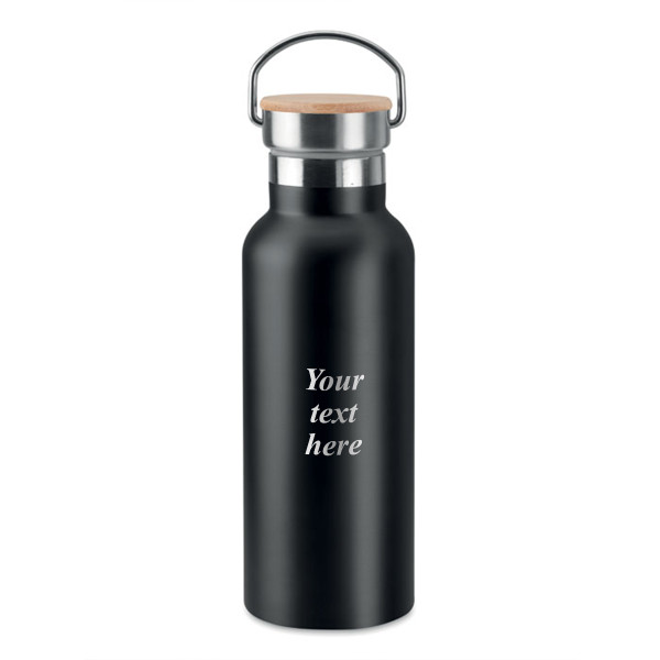 Metal water bottle "HELSINKI" with your engraved text (500ml)