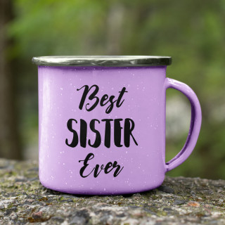 Metal Mug "Best Sister Ever"