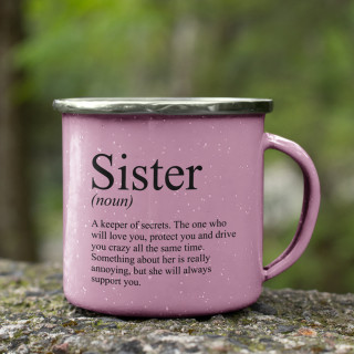 Metal Mug "Sister"