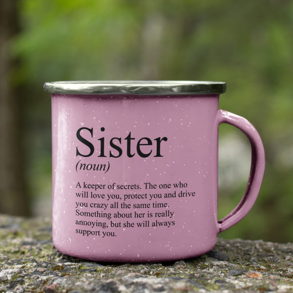 Metal Mug "Sister" Metal Mug "Sister"