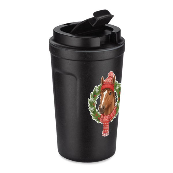Metal thermo mug "Year of the Horse – 2026" (400ml)