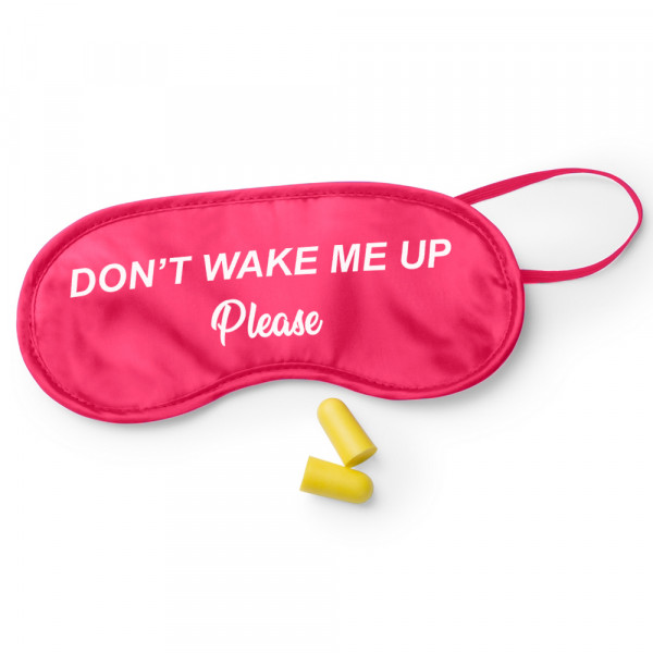 Sleep mask "Don't wake me up, please" Sleep mask "Don't wake me up, please"