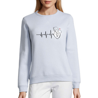 Women's pastel "Sully" sweatshirt "Mother's heart"