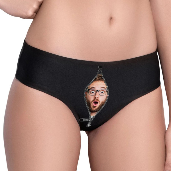 Women's Underwear "Zipper" with Your Chosen Photo Women's Underwear "Zipper" with Your Chosen Photo
