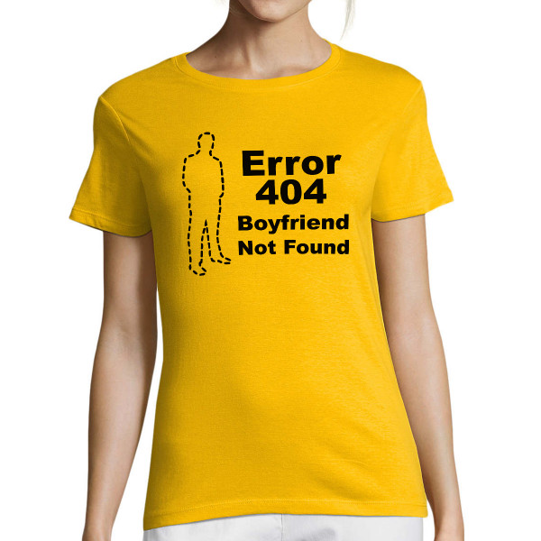 Women's T-shirt "Boyfriend not found"