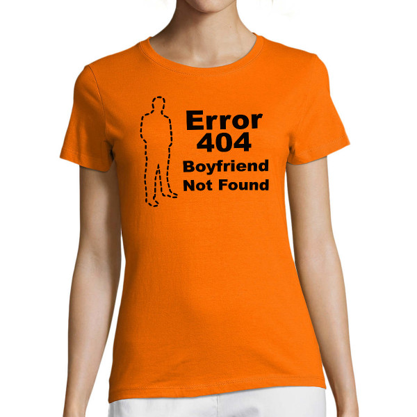 Women's T-shirt "Boyfriend not found"