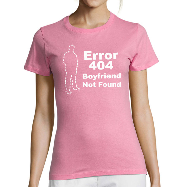 Women's T-shirt "Boyfriend not found"