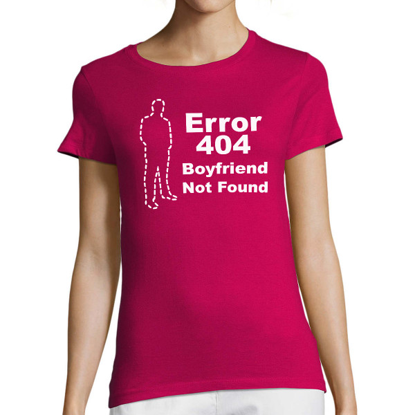 Women's T-shirt "Boyfriend not found"