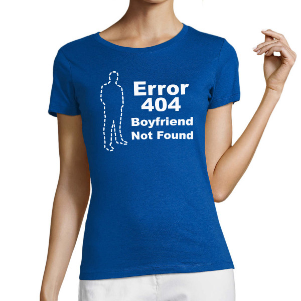 Women's T-shirt "Boyfriend not found"