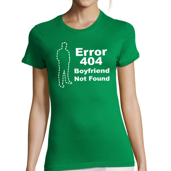 Women's T-shirt "Boyfriend not found"