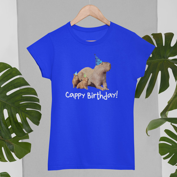 Women's T-shirt "Cappy birthday"