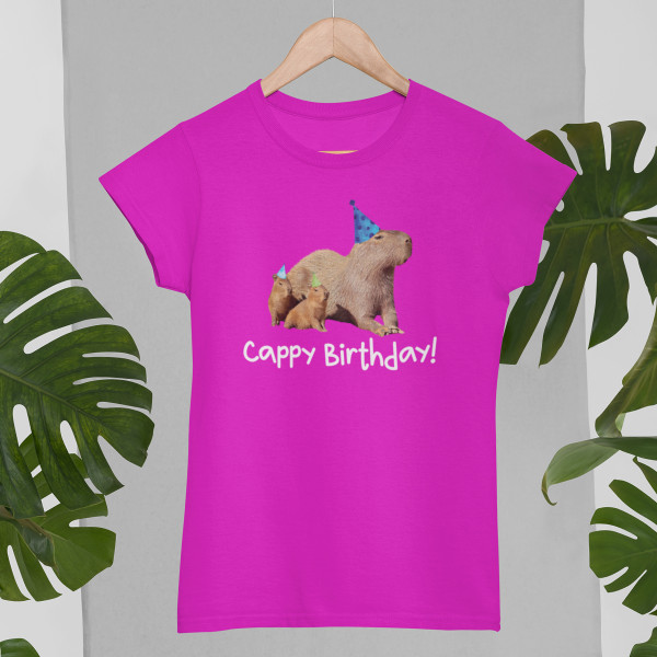 Women's T-shirt "Cappy birthday"