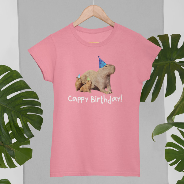 Women's T-shirt "Cappy birthday"