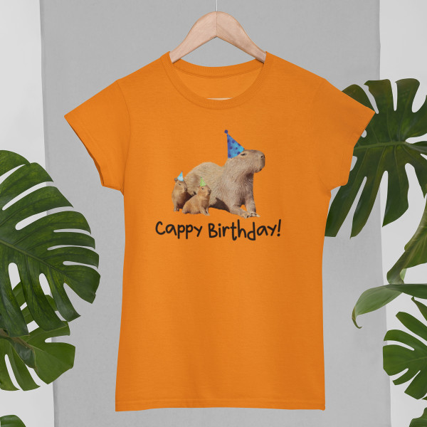Women's T-shirt "Cappy birthday"