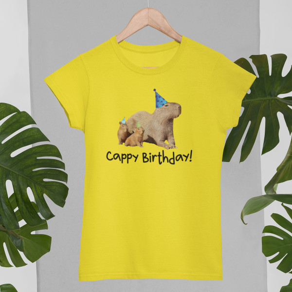 Women's T-shirt "Cappy birthday"