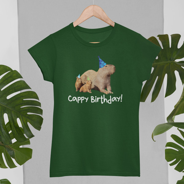 Women's T-shirt "Cappy birthday"