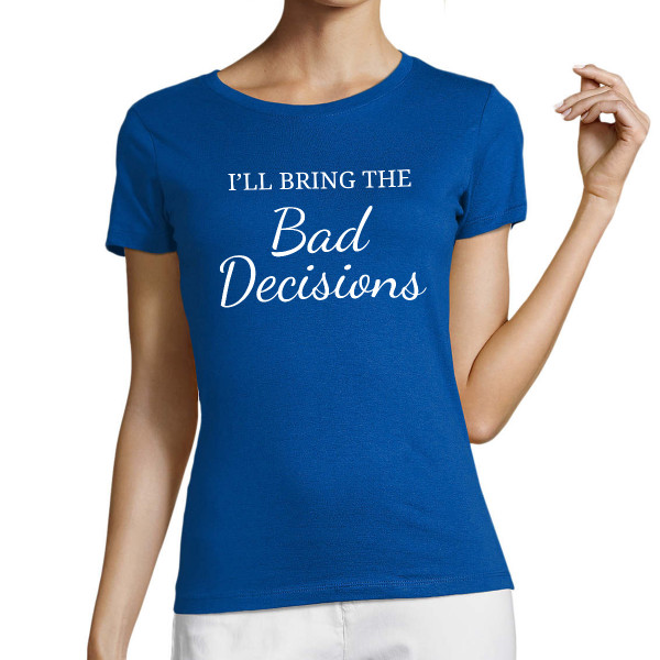 Women's T-shirt "Bride's team" with your chosen text