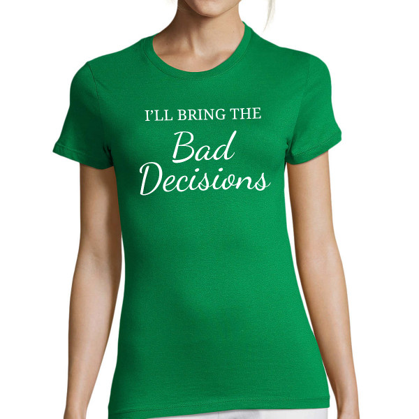 Women's T-shirt "Bride's team" with your chosen text
