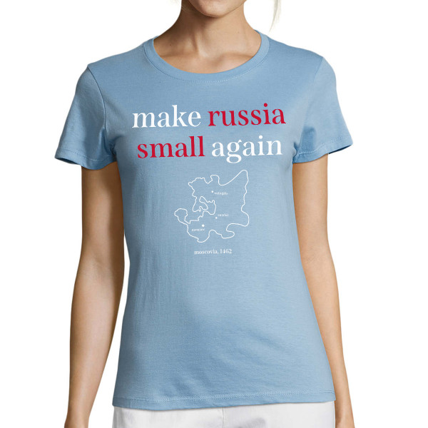 Women's T-shirt "Make Russia small again"