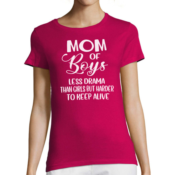 Women's T-shirt "Mom of boys"