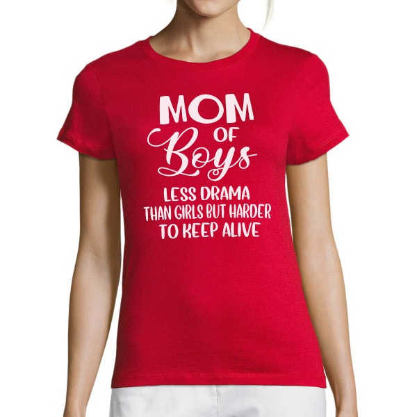 Women's T-shirt "Mom of boys"