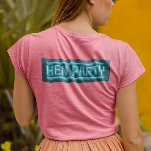 Women's T-shirt "Bride's squad" with your chosen name