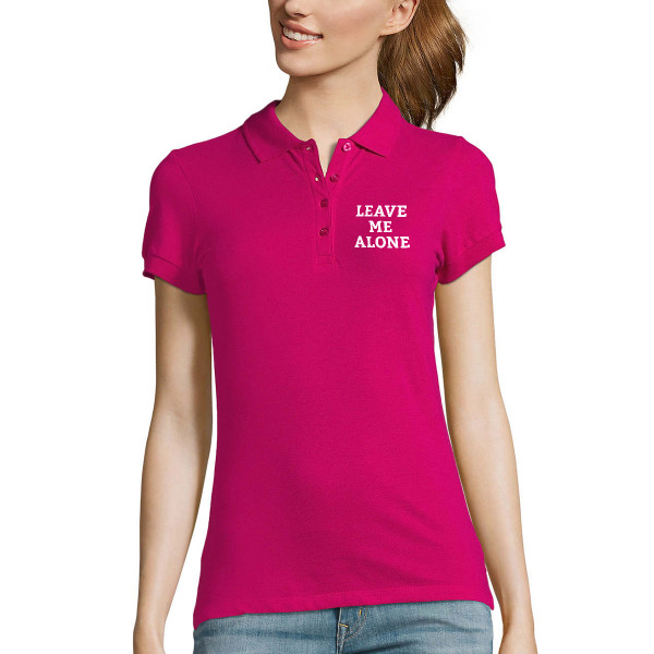 Women's Polo shirts "Leave me alone"