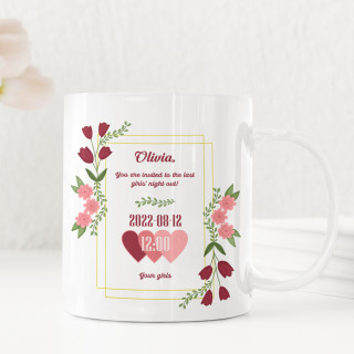 Mug "Bachelorette party invitation" Mug "Bachelorette party invitation"