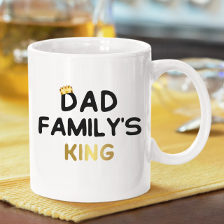 Mug "Dad, the king of the family" Mug "Dad, the king of the family"