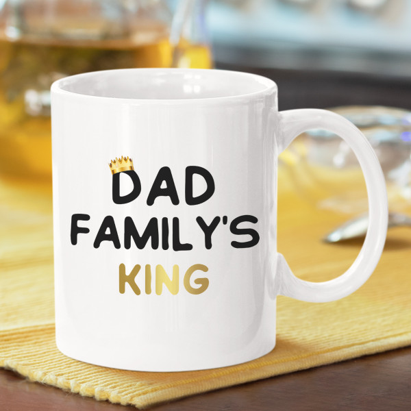 Mug "Dad, the king of the family"