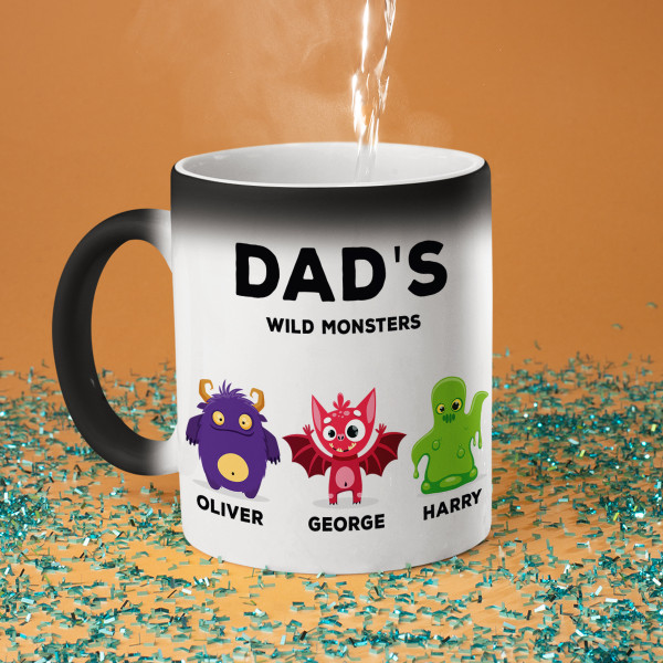 Mug "Dad's little monsters" with children's names Mug "Dad's little monsters" with children's names