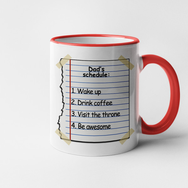 Mug "Dad's schedule" Mug "Dad's schedule"