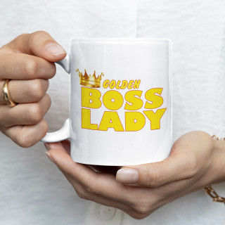 Mug "Golden boss lady"