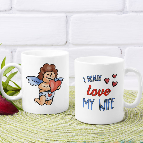 Mug "I love my wife"
