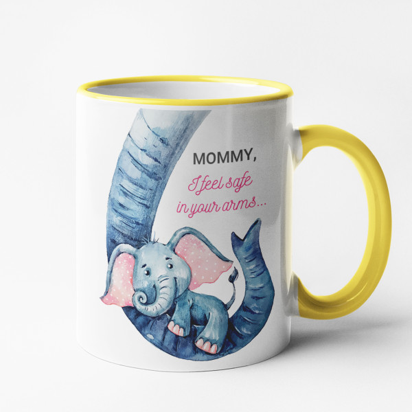 Mug "In mommy's arms"