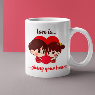 Mug "Love is - giving your heart" Mug "Love is - giving your heart"