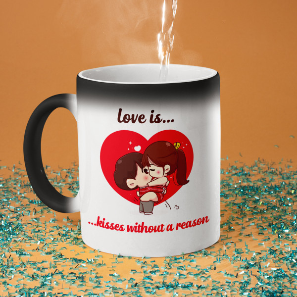 Mug "Love is - kisses without a reason"