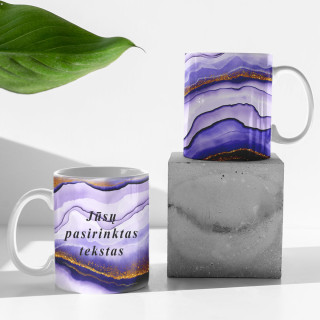 Mug "Marble depth" with your chosen text