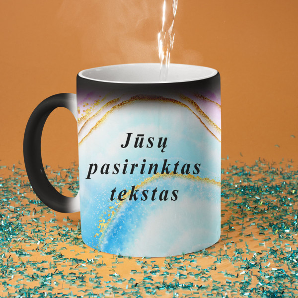 Mug "Marble dream" with your chosen text