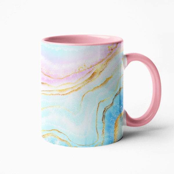 Mug "Marble dream" with your chosen text
