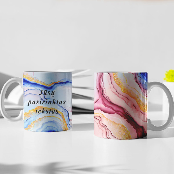 Mug "Marble magic" with your chosen text Mug "Marble magic" with your chosen text