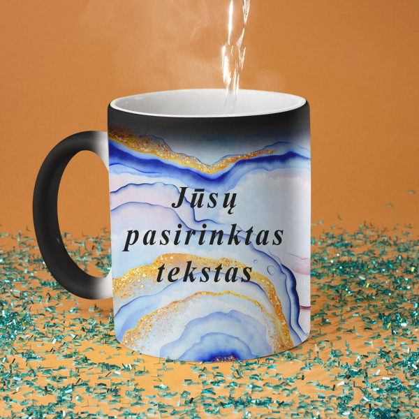 Mug "Marble magic" with your chosen text Mug "Marble magic" with your chosen text