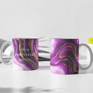 Mug "Marble mystery" with your chosen text