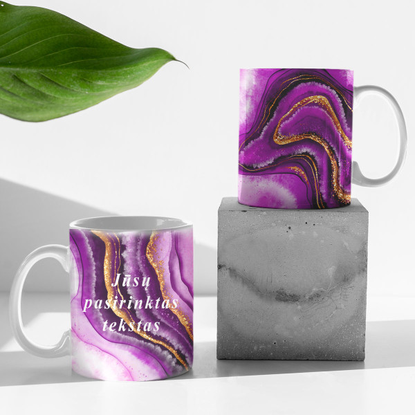 Mug "Marble mystery" with your chosen text Mug "Marble mystery" with your chosen text