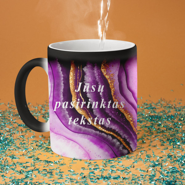 Mug "Marble mystery" with your chosen text Mug "Marble mystery" with your chosen text