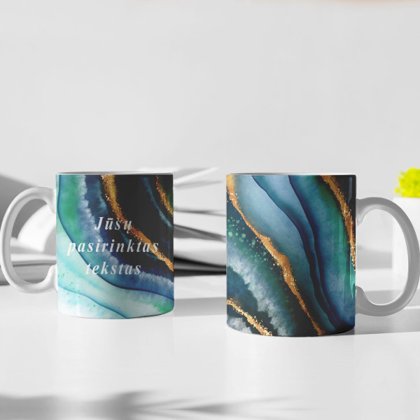Mug "Marble night" with your chosen text Mug "Marble night" with your chosen text