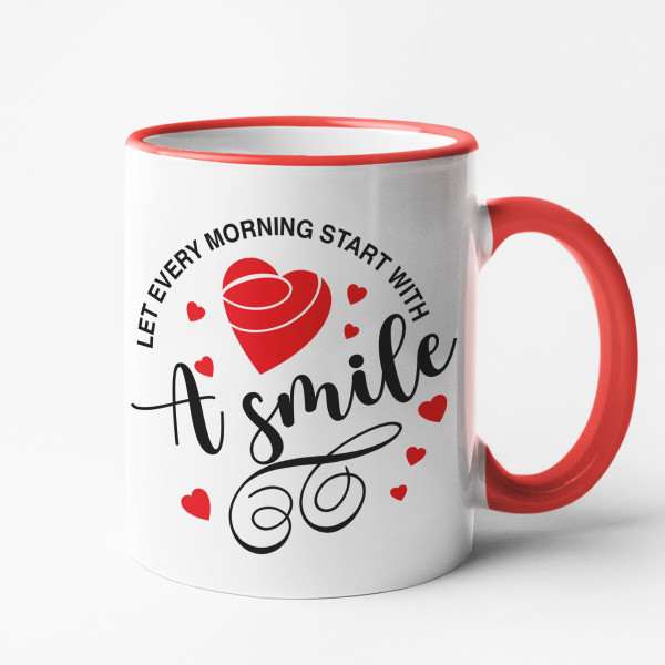 Mug "Morning starts with a smile"