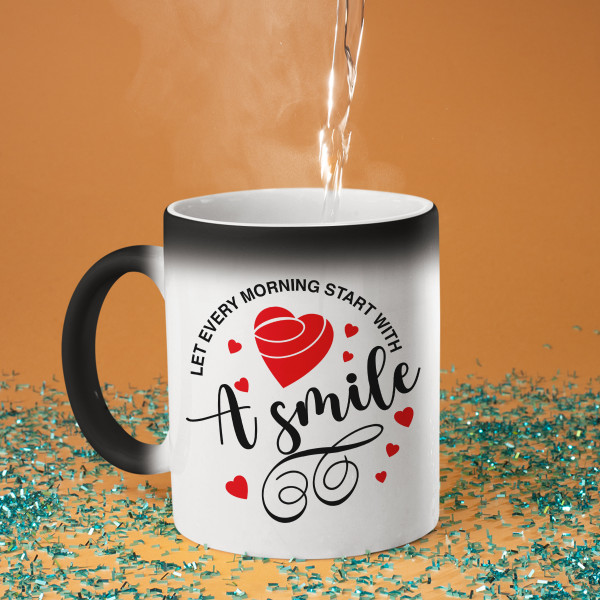 Mug "Morning starts with a smile"