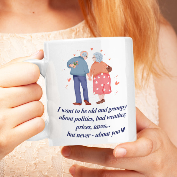 Mug "Never - on you" Mug "Never - on you"