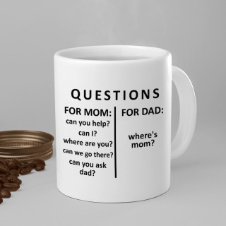 Mug "Questions for dad" Mug "Questions for dad"